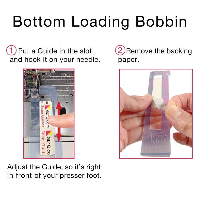 Guidelines4Quilting Super Easy Seam Guide Setter with 6 Reusable Adhesive Seam Guides - Easily Set a Scant 1/4-Inch Guide to Achieve Accuracy and No Fabric Waste - For Any Sewing Machine - Made in USA - Image 5